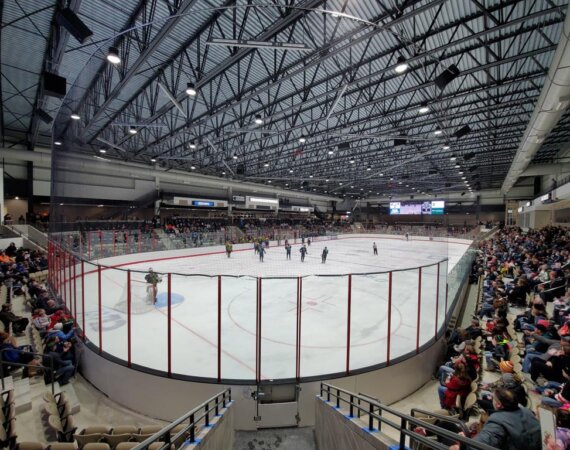 Bulls Hockey Game Feb 2020 arena corner